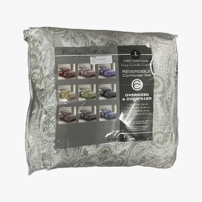 SPIRIT-LINEN-HOME WHOLESALE REVERSABLE 6-PC COMFORTER SET ASSORTED PRINTS - 8158