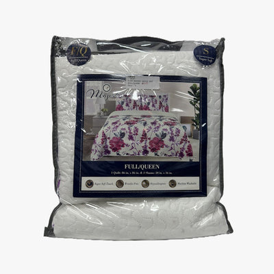 3-PC MAJESTIC COLLECTION QUILTED FULL/QUEEN SIZE BED COVER SET ASSORTED - 8167