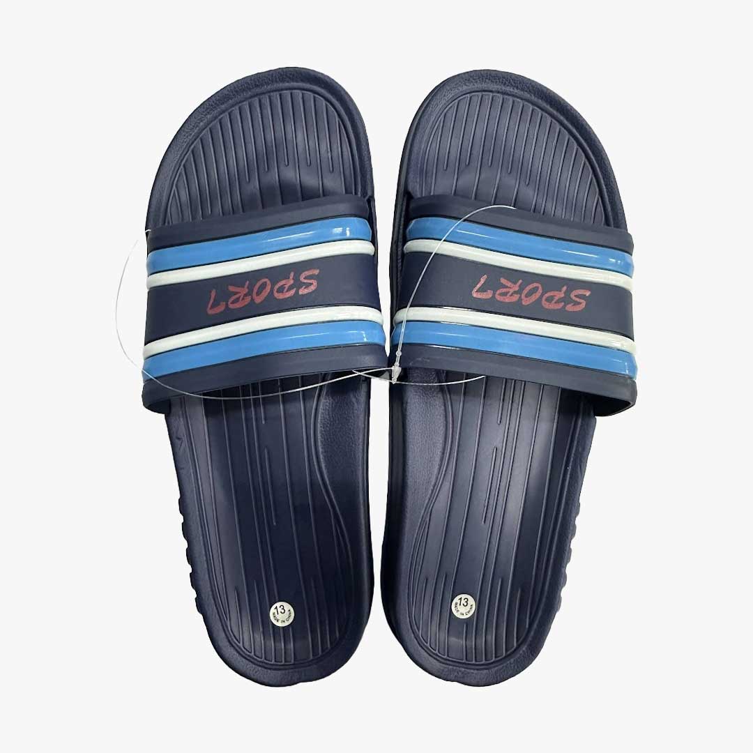 MEN SPORT SLIPPERS SIZE 8-13 ASSORTED COLORS (ABS8080M) - 9601