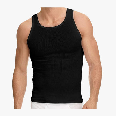 MEN SINGLE PACK UT COTTON A-SHIRT - 4075