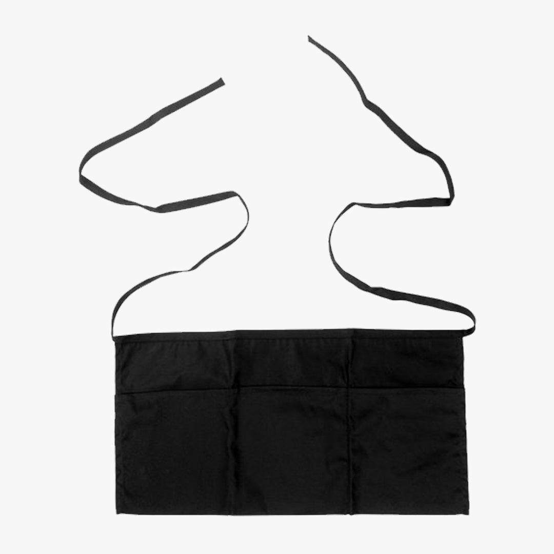 COBBLER WAIST APRON WITH THREE POCKETS (MH-45) 24 x 12 ASSORTED COLORS - 7636