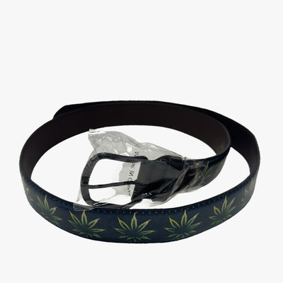 WHOLESALE FASHION CANNABIS PRINT BELTS FOR MEN - 840503