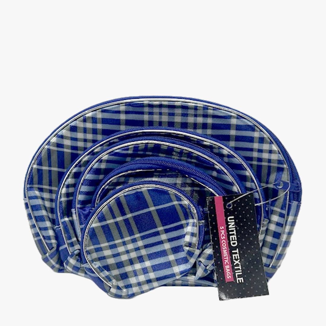 UNITED TEXTILE 5-PC COSMETIC MACKUP BAGS SET - 9943