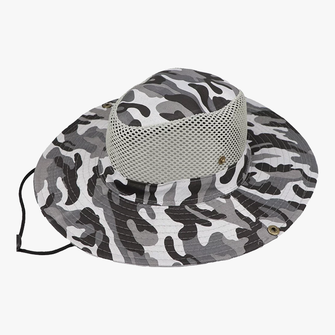 CAMOUFLAGE FISHERMAN HATS ASSORTED COLORS (300-5) - 6023