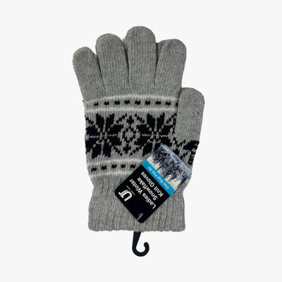 UT WHOLESALE WINTER SNOWFLAKE WARM GLOVES FOR WOMEN (24331) - 6863