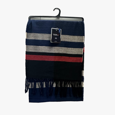 THERMAXX MEN WINTER SCARF CHECKERED PRINT ASSORTED 68 in X 12 in - 6976