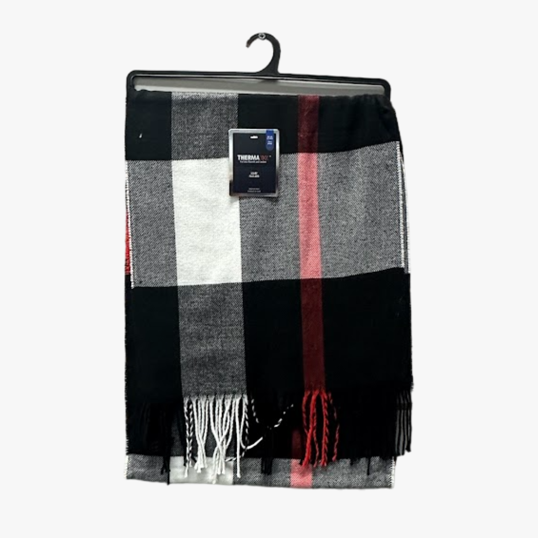 THERMAXX MEN WINTER SCARF CHECKERED PRINT ASSORTED 68 in X 12 in - 6976