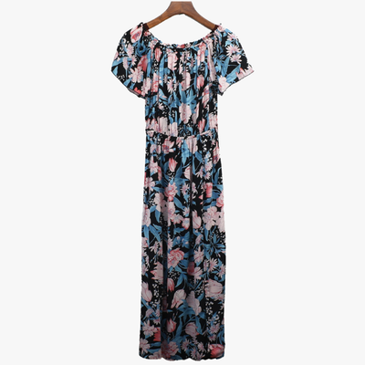 S.CHRISTINA WHOLESALE DRESSES FLORAL PRINTS ASSORTED COLORS SIZES MEDIUM TO 2XL (P447) - 470409