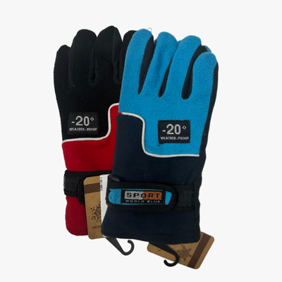 CLASSIC FASHION BRAND WOMEN FLEECE SKI WINTER GLOVES (201735) ASSORTED - 6816