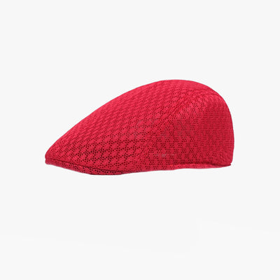 WHOLESALE UNISEX FASHION BREATHABLE MESH BERET HATS ASSORTED COLORS - 6022