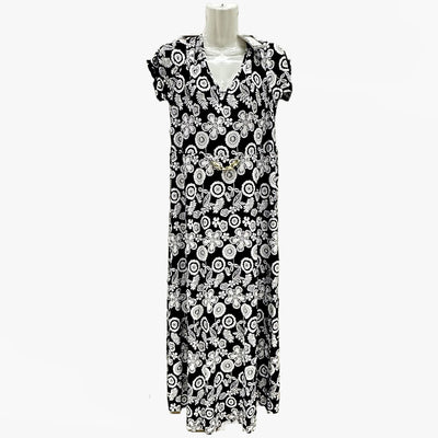 WHOLESALE CLASSIC MONOCHROME FLORAL WRAP SUNDRESS COLLECTION ASSORTED COLORS - 670117