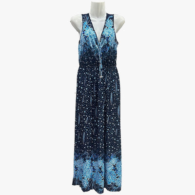 ELEGANCE LACE-TRIMED MAXI DRESS ASSORTED COLORS - 670135