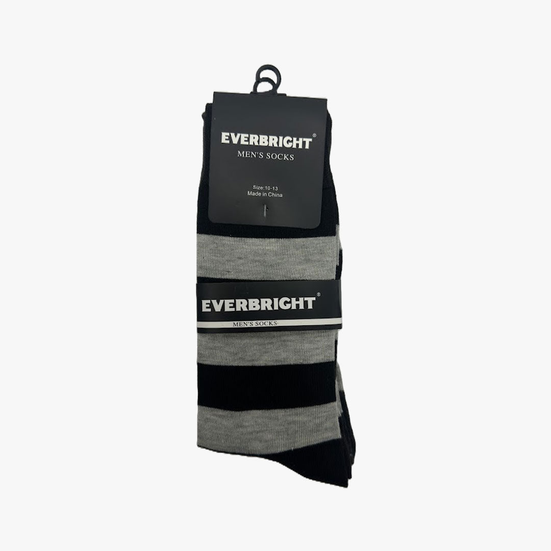 EVERBRIGHT MEN FASHION CREW SOCKS 12 PACK