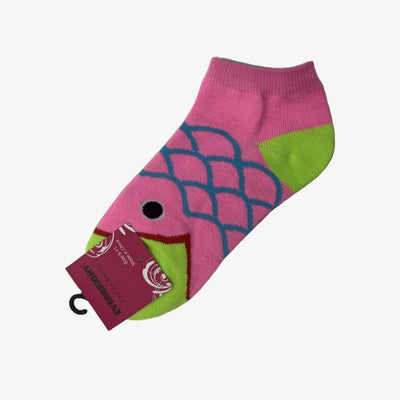 WHOLESALE WOMEN LOWCUT FASHION SOCKS EVERBRIGHT FISH FRINT 9-11 (EBA01) - 2078