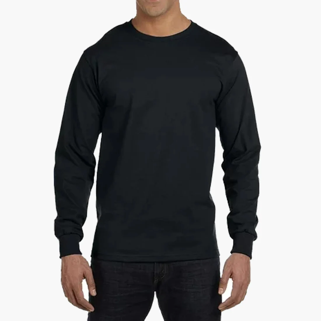 MEN LONG-SLEEVE UNITED TEXTILES COTTON WHOLESALE MEN T-SHIRTS - 5004