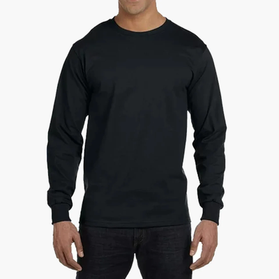 MEN LONG-SLEEVE UNITED TEXTILES COTTON WHOLESALE MEN T-SHIRTS - 5004