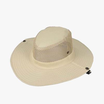 VENTILATED ADJUSTABLE FISHERMEN WHOLESALE BUCKET HATS (H59553) - 6079