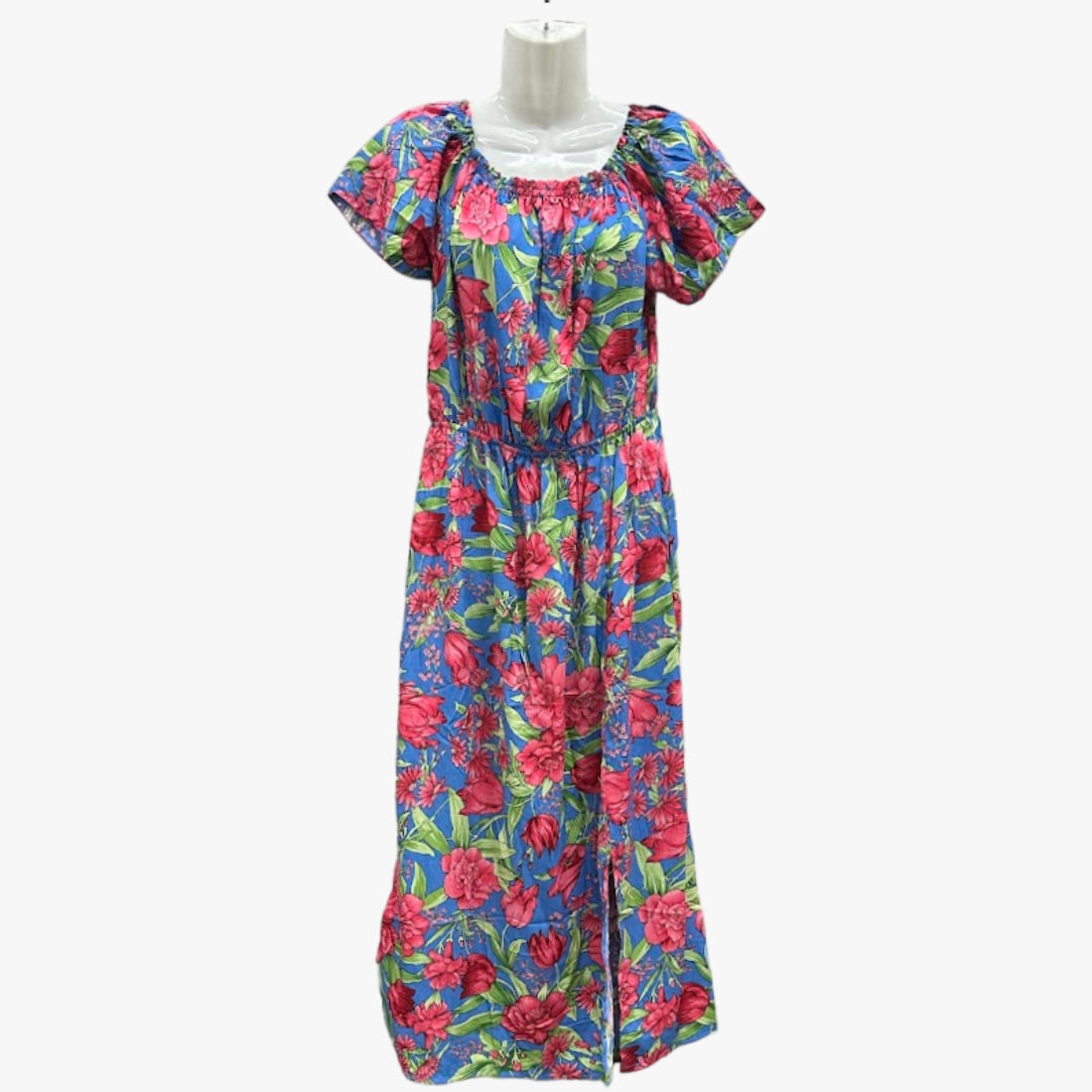 S.CHRISTINA WHOLESALE DRESSES FLORAL PRINTS ASSORTED COLORS SIZES MEDIUM TO 2XL (P447) - 470409