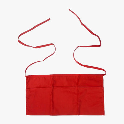 COBBLER WAIST APRON WITH THREE POCKETS (MH-45) 24 x 12 ASSORTED COLORS - 7636