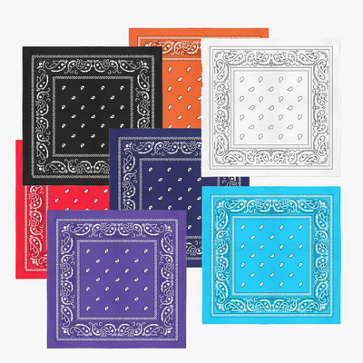 WHOLESALE PAISLEY PRINT BANDANAS ASSORTED - 6106