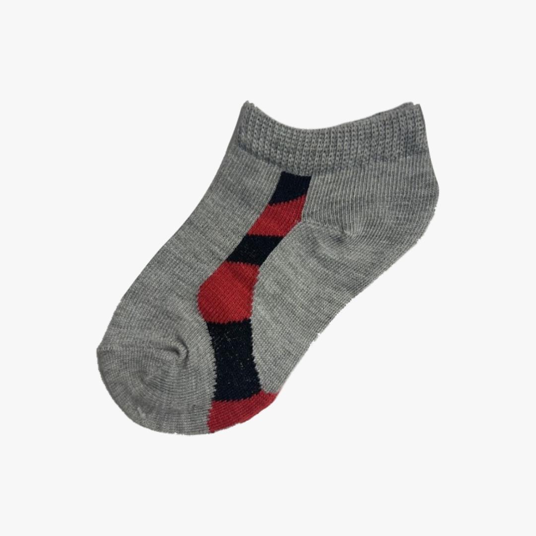 WHOLESALE KIDS SOCKS EVERBRIGHT CREW 3-PK  (EKA-6214) GRAY - 1833