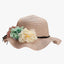 WHOLESALE WOMEN 3-FLOWER WAVY SUMMER SUN HATS (120851) - 60201