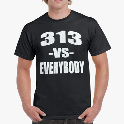 313 VS EVERYBODY UNITED TEXTILE WHOLESALE GRAPHIC COTTON TEES ASSORTED SIZES MEDIUM TO 2XL