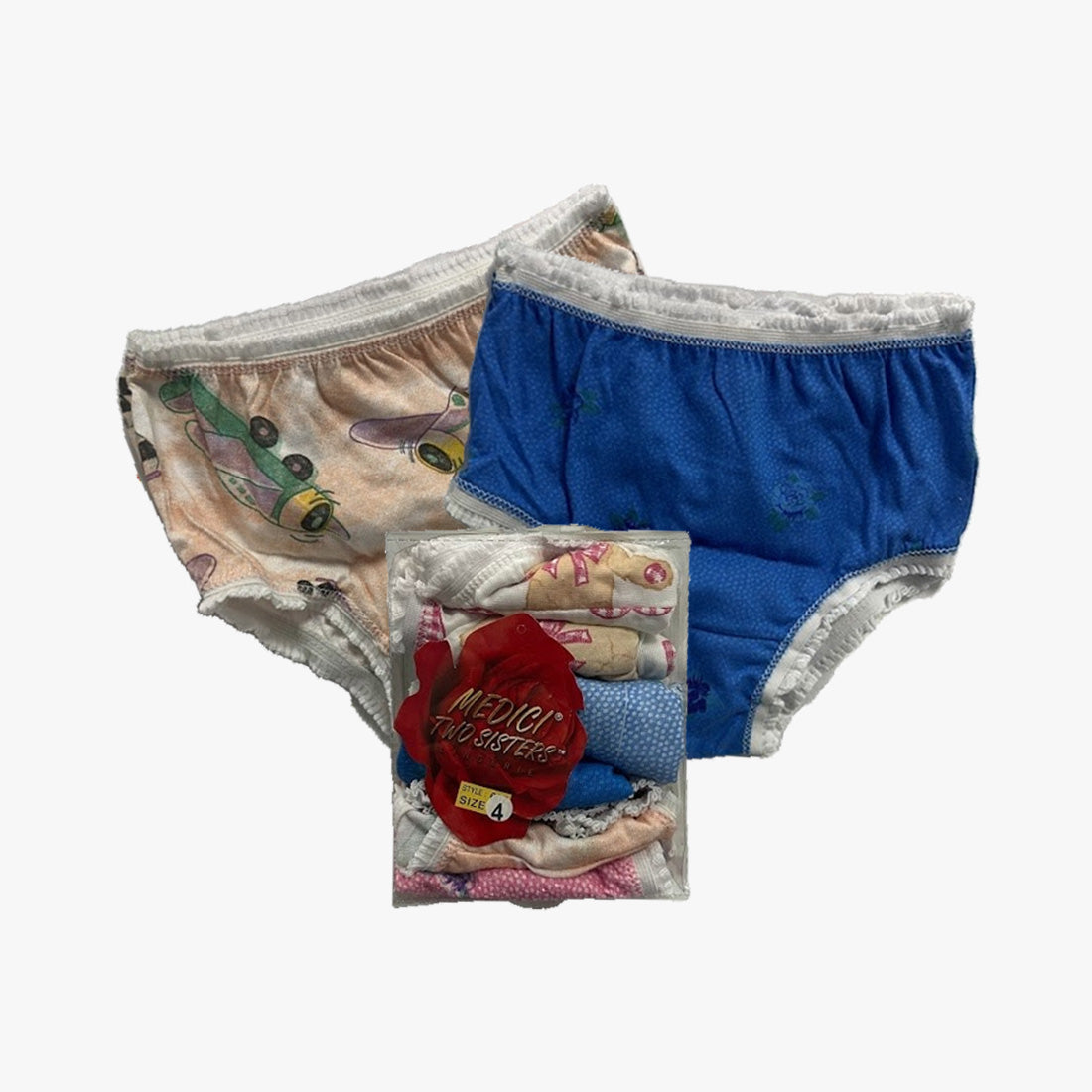 6-PK GIRLS MEDICI UNDERWEAR SIZE 4 ASSORTED - 3255