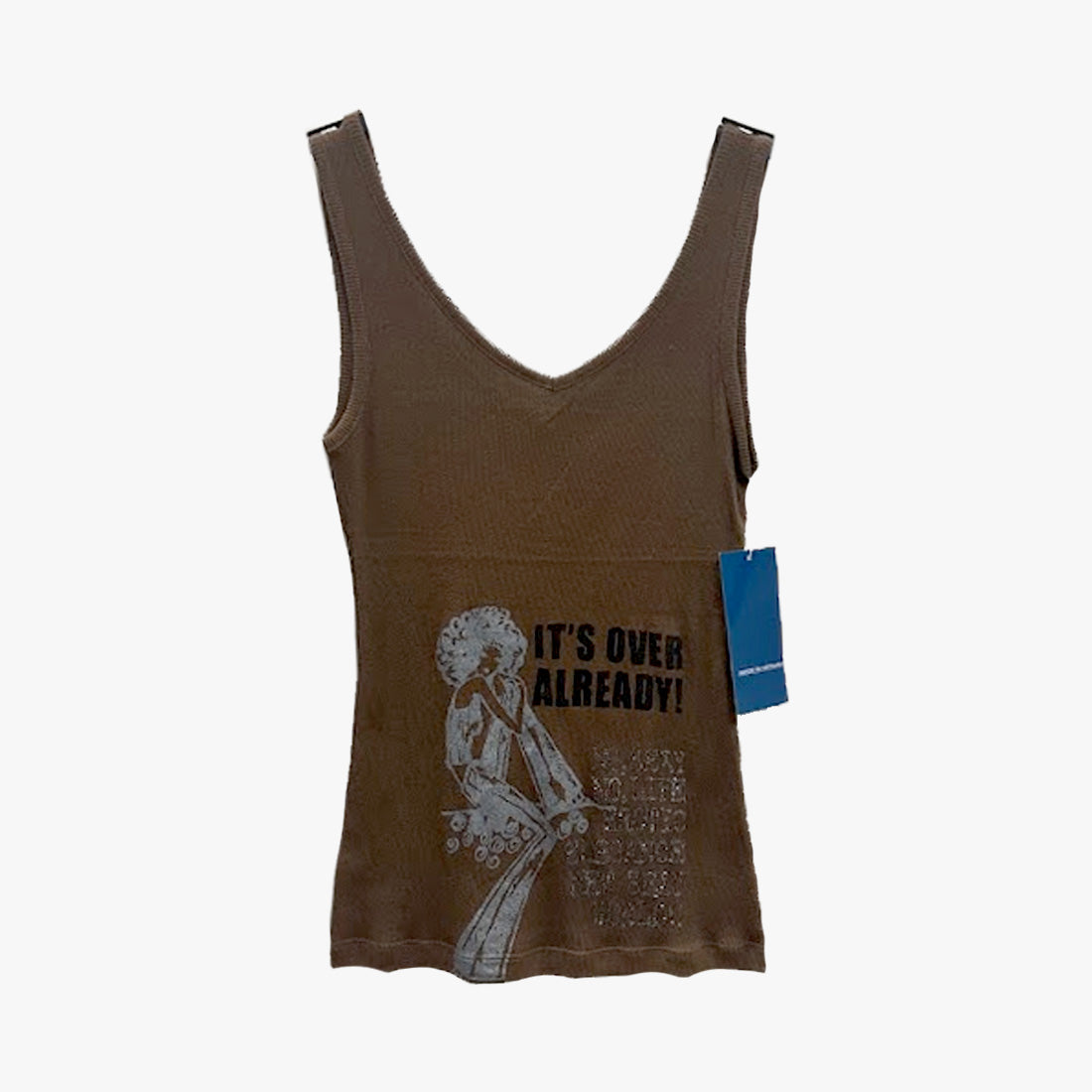 LADIES BLUE EXCHANGE TANK TOP BROWN SMALL-XL - 3541