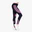 LADIES YOGA ACTIVEWEAR LIGGINGS ONE SIZE BLACK PINK (HY-4298) - 3659