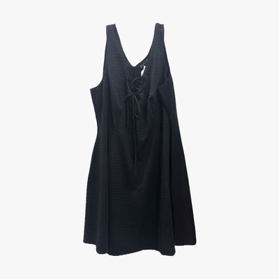 LADIES PAPER DOLIE SHORT DRESS XL-3XL BLACK - 3687
