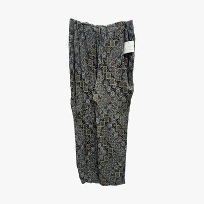 WOMEN'S SAG HARBOR FIESTA PRINT LIGHT-WEIGHT PANTS SMALL TO XL IN MULTI-COLOR GRAY - 3801