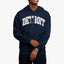 UNITED TEXTILE DETRIOT LOGO HIGH-QUALITY PULLOVER HOODIE WITH DRAWSTRING - 4978