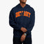 UNITED TEXTILE DETRIOT LOGO HIGH-QUALITY PULLOVER HOODIE WITH DRAWSTRING - 4978