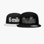 6-MILE LOGO FLAT UNITED-WEAR WHOLESALE SNAPBACK CAPS ASSORTED BLACK & WHITE - 6010