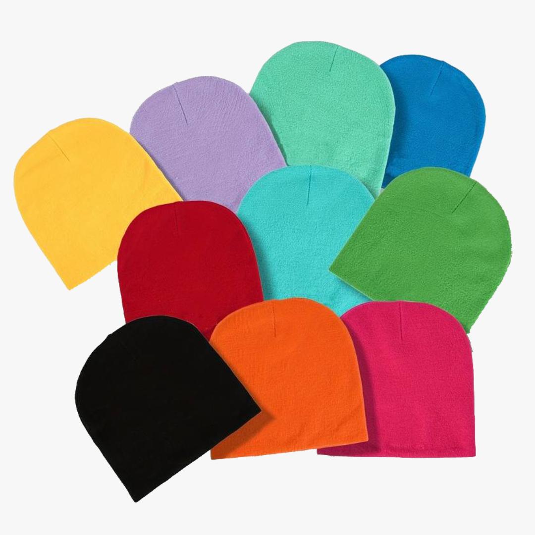 Unisex Beanie Trendy Candy Color Knit Hats Warm Beanies - 6742