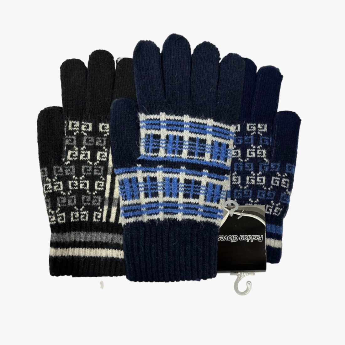 MEN FASHION WINTER GLOVES ASSORTED COLORS (MMG073) - 6833