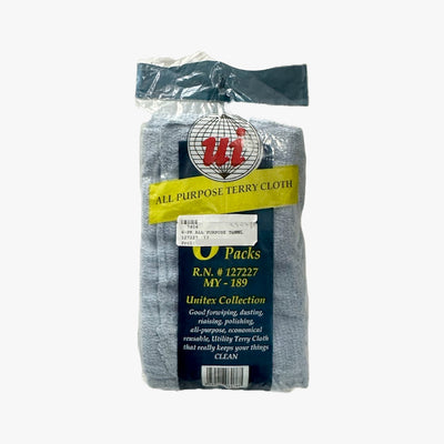6-PK ALL PURPOSE TERRY CLOTH (UI MY-189) ASSORTED - 7404