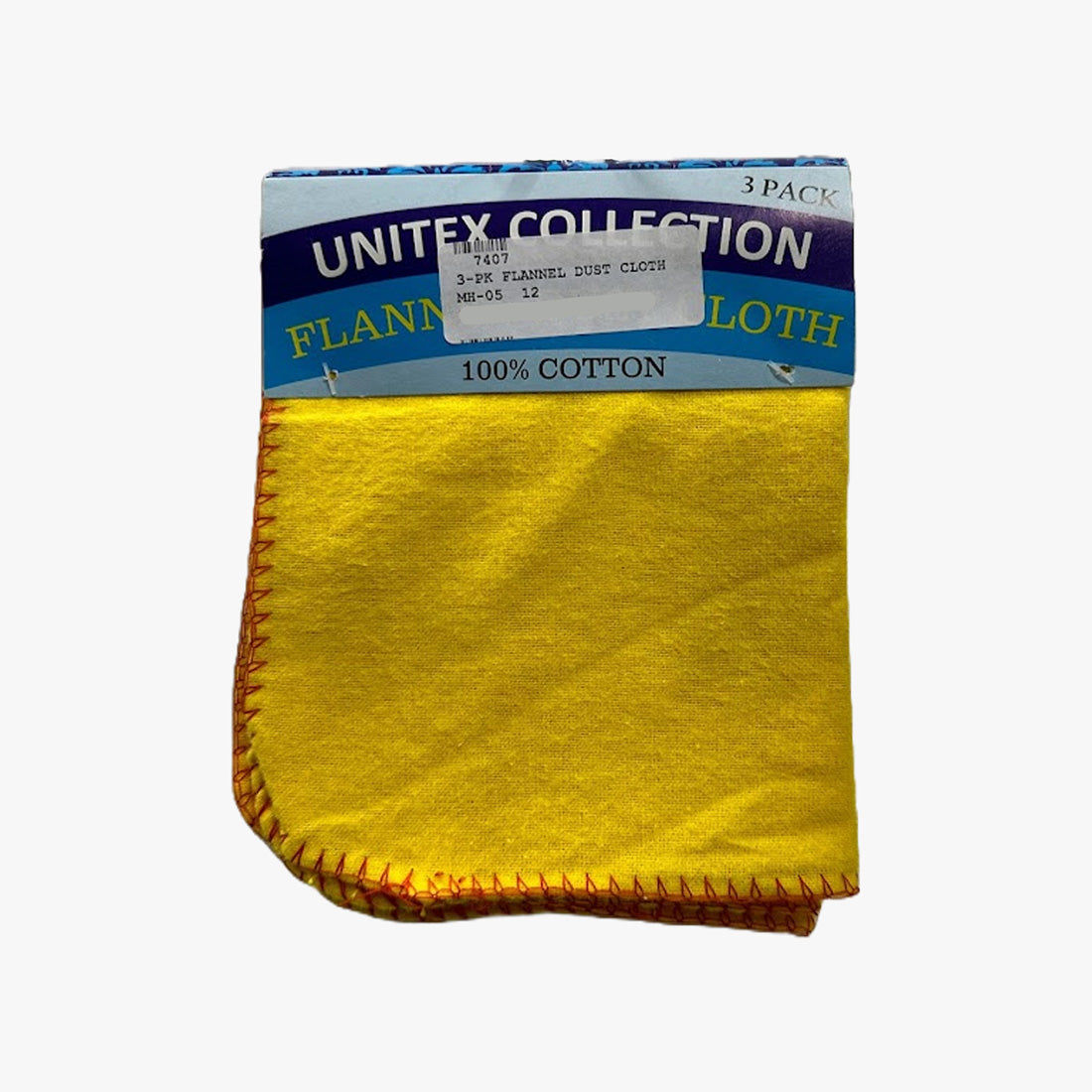 3-PK UNITEX COLLECTION FLUNNEL DUST CLOTH - 7407