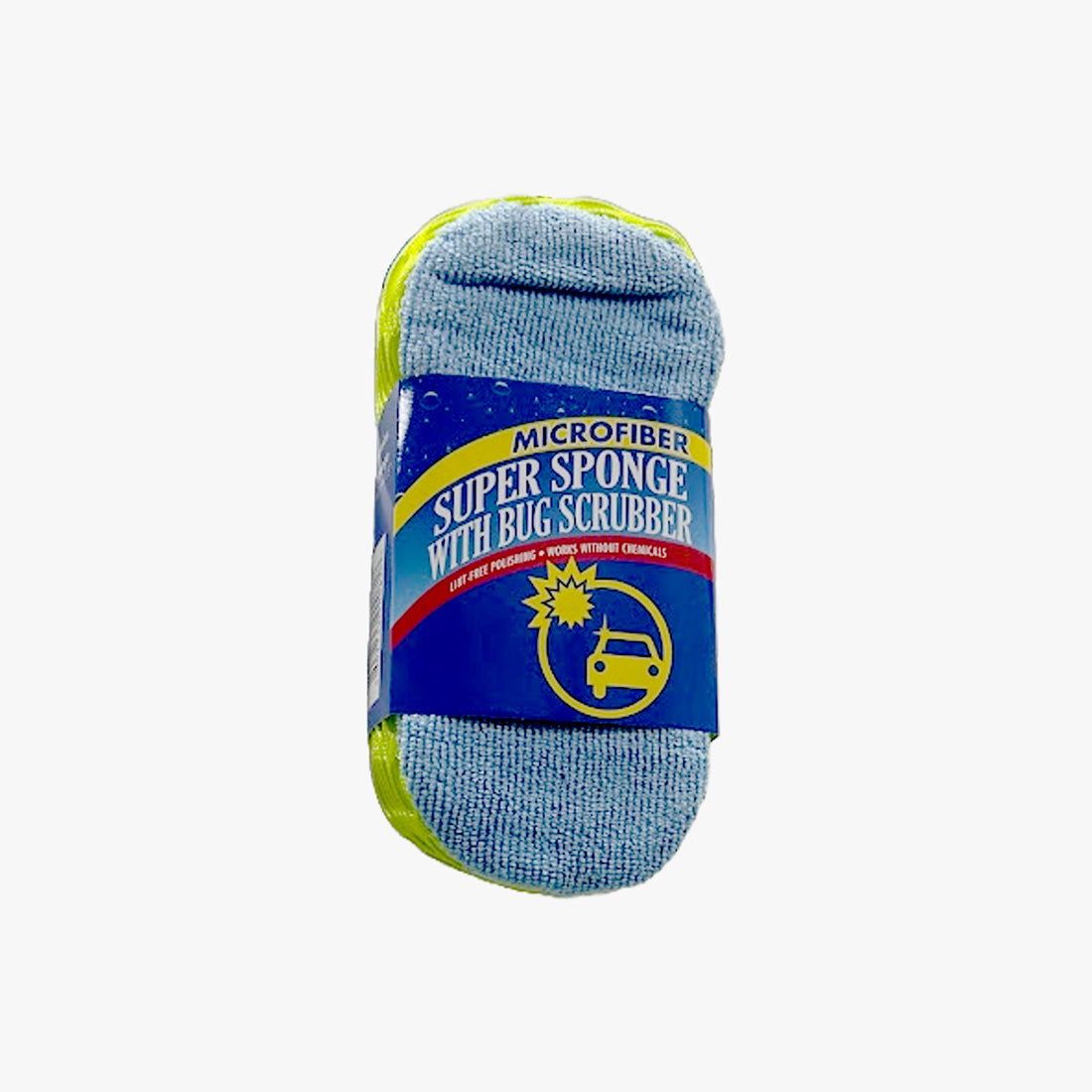 MICROFIBER SUPER SPONGE WITH BUG SCRUBBER 7.5x3.5 (521) - 7410