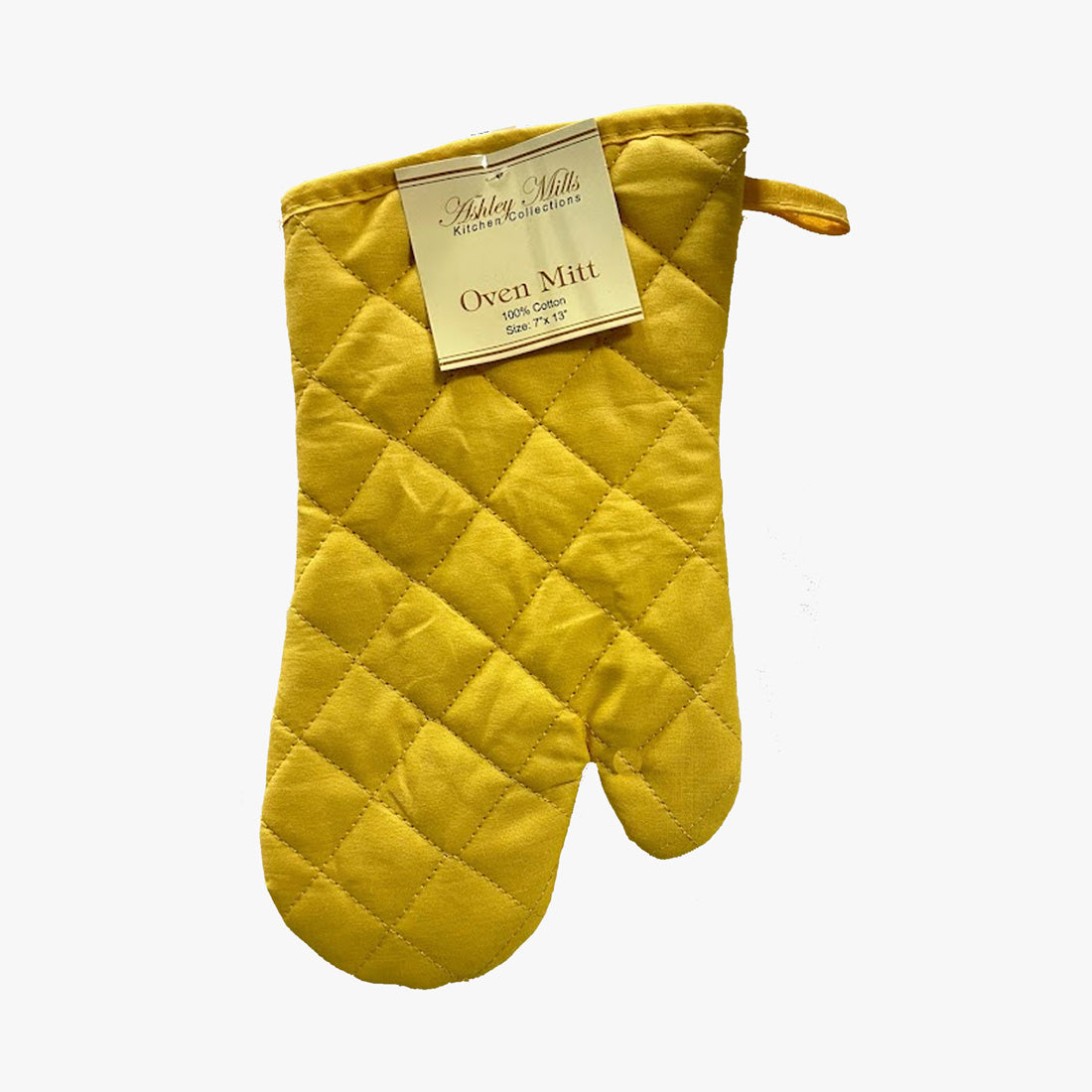 COTTON OVEN MITT 7X13 (ASHLEY MILLS) ASSORTED - 7621