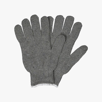 SAFETY HEAVY WEIGHT STRING KNIT GLOVES GREY (LOOSE) - 8297