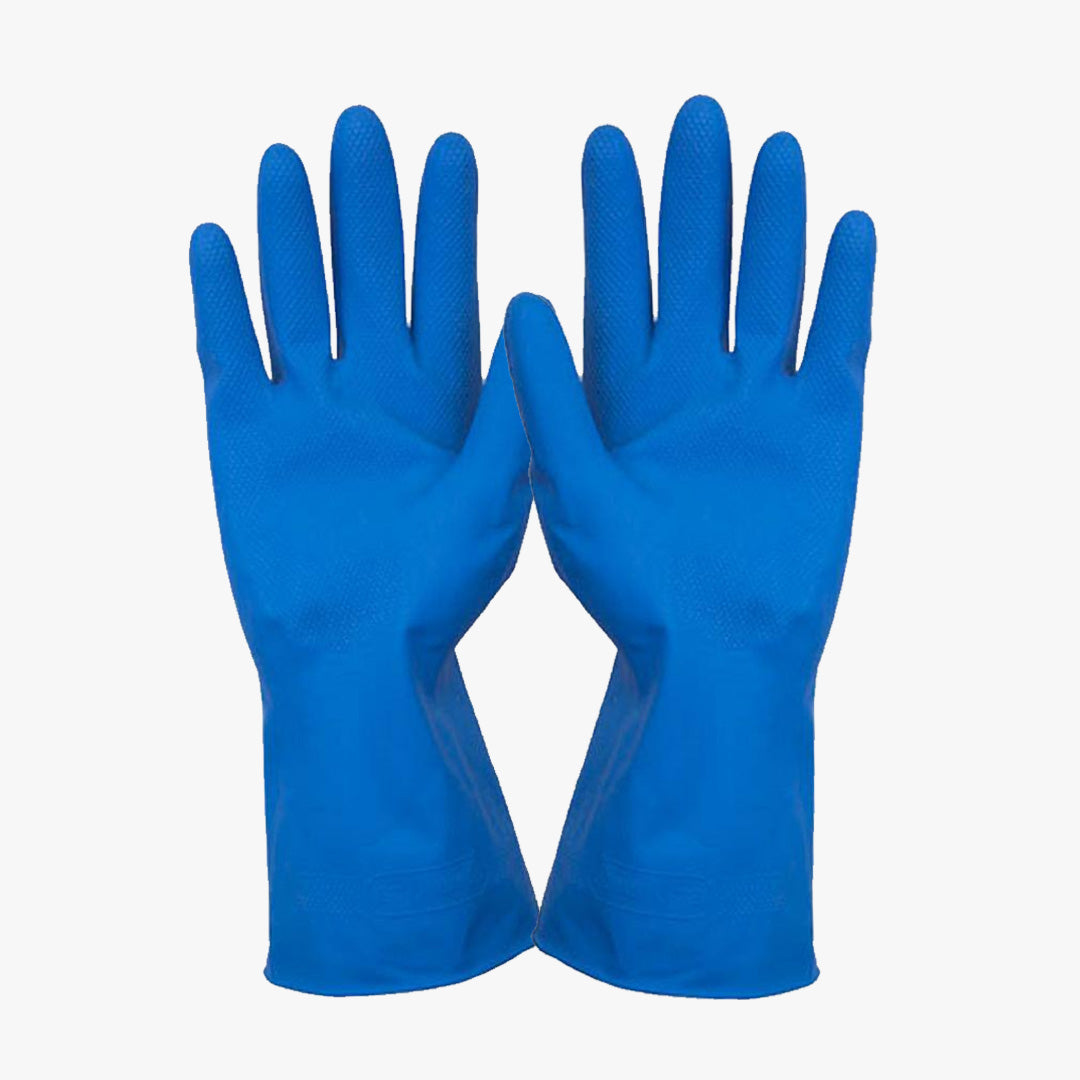 REUSABLE RUBBER HOUSEHOLD DISHWASHING GOOD GRIP GLOVES - 8301