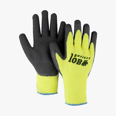 JOB BUSTERS LATEX COATED PALM POLYESTER SHELL PREMIUM WORK GLOVES - 8343
