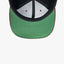 3-COLOR FLAT SNAPBACK UNITED TEXTILE FASHION CAPS WITH GREEN VISOR-UNDERSIDE - 60250901