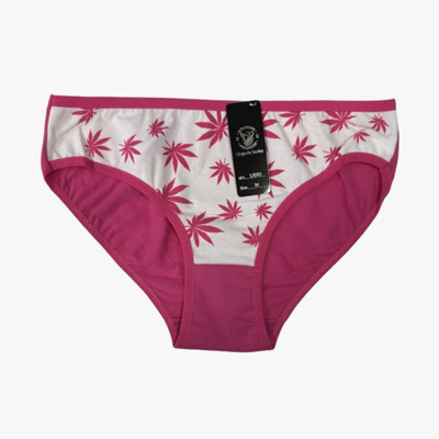 WHOLESALE CANNABIS WOMEN PANTIES ASSORTED COLORS SIZES MEDIUM TO 2XL - 31301