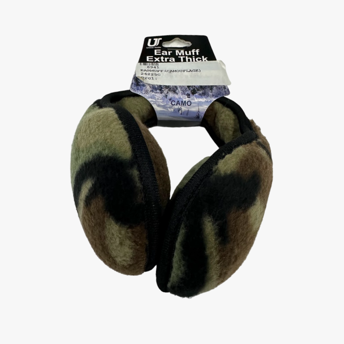 UT WHOLESALE EXTRA THICK EARMUFF CAMOUFLAGE (26225C) - 6941