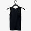 WOMEN MESH-FRONT TANK TOP  ONE SIZE (STONE #2) BLACK AND WHITE - 3763