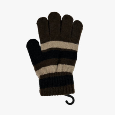 CLASSIC FASHION WHOLESALE KIDS STRIPED WINTER GLOVES ASSORTED COLORS - 6903