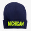 MICHIGAN LOGO KNIT FOLDABLE WHOLESALE WINTER HATS - 601401